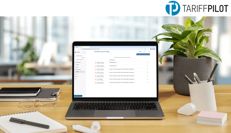 Ein Computer auf dem der TariffPilot läuft