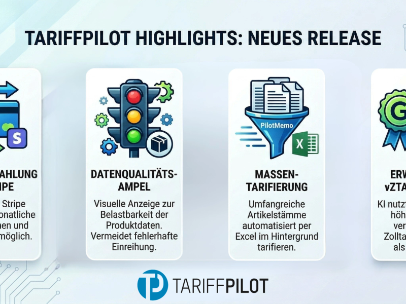 TariffPilot Highlights: Neues Release